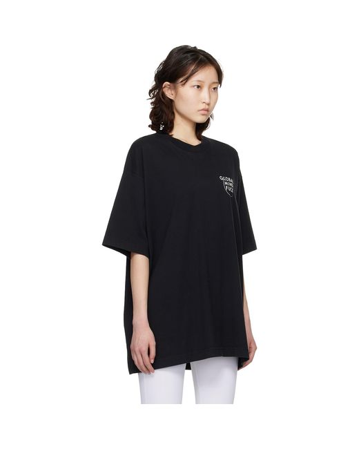 Vetements Black 'Global Mf' T-Shirt