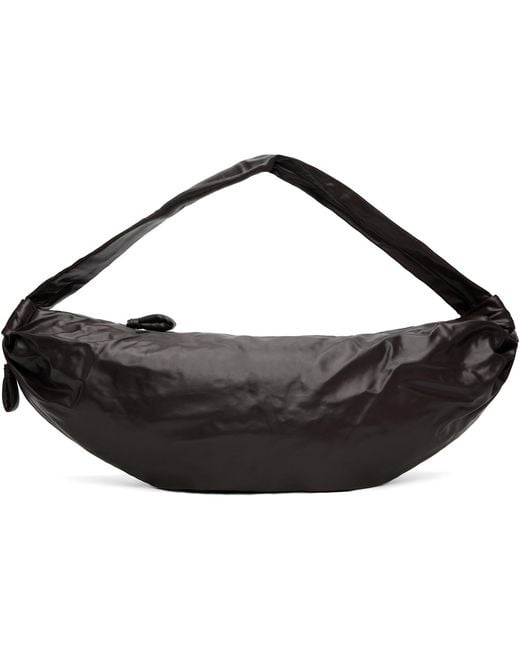 Lemaire Black Large Soft Croissant Bag