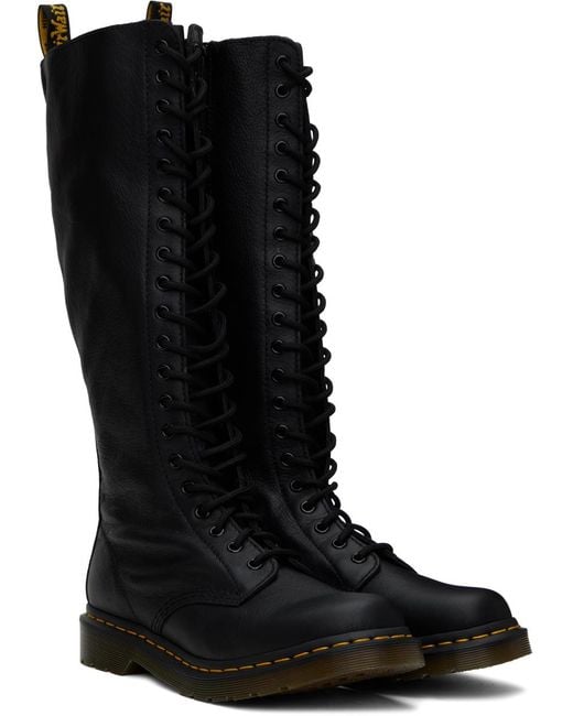 Dr. Martens Black 1b60 Virginia Leather Boots