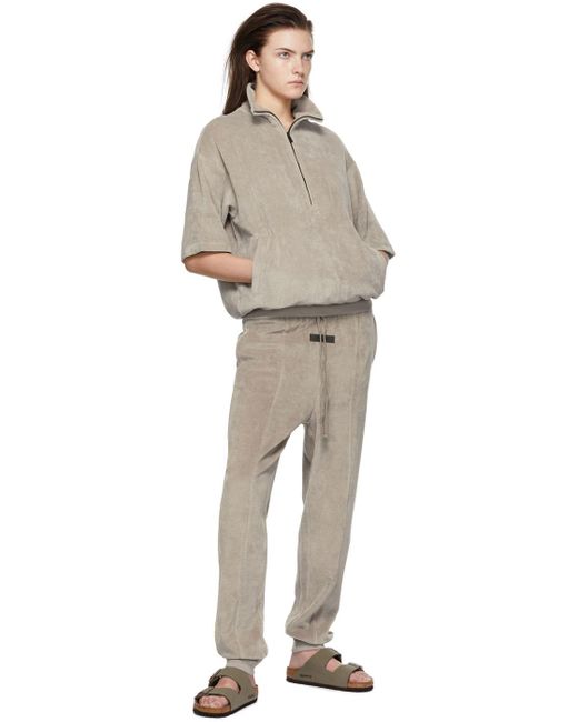 Fear Of God Natural Taupe Cotton Lounge Pants