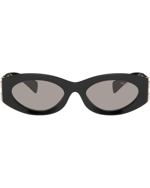 Miu Miu Brown Miu Glimpse Sunglasses