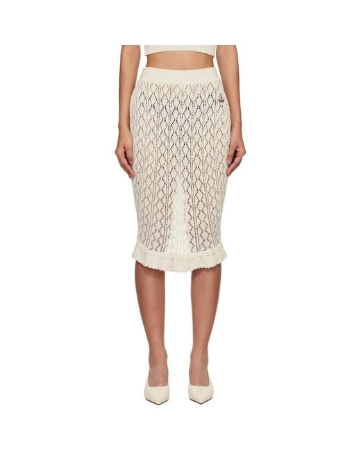 Vivienne Westwood White Off- Ella Midi Skirt