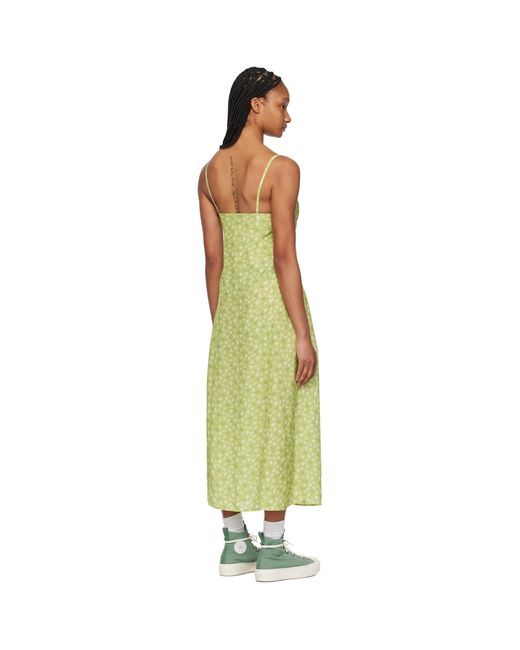 Maison Kitsuné Black Strap Maxi Dress