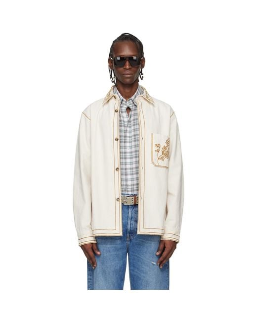 Isabel Marant Natural Off- Rudy Overshirt for men