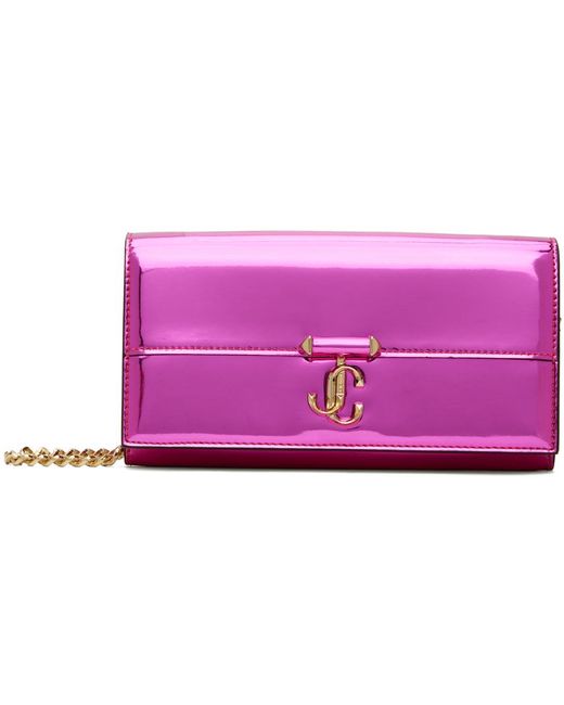 Jimmy Choo Purple Avenue Wallet Bag