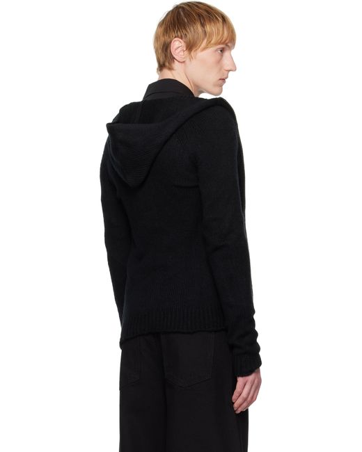 【関税込み】HELIOT EMIL ブラック Inviola カシミヤ フーディ メンズ HELIOT EMIL ブラック Inviola カシミヤ フーディ