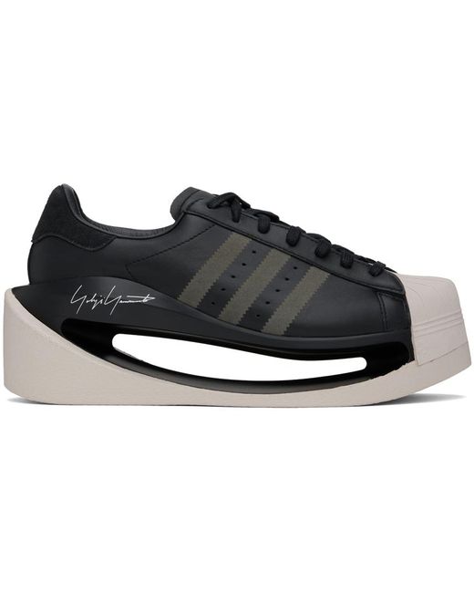 Y-3 Black Gendo Superstar Sneakers for men