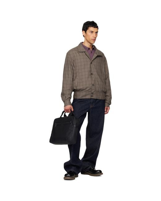 Boss Black Logo Flag Document Briefcase for men