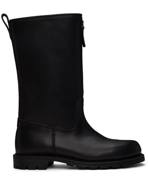 Rier Black Tractor Boots for men