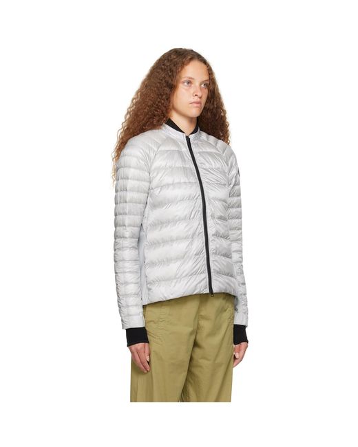 Canada Goose White Silver Roncy Down Jacket
