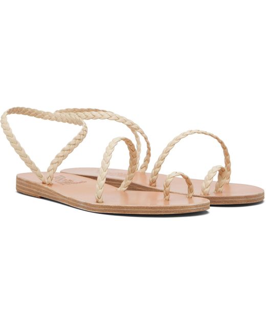 Ancient Greek Sandals Black Off- Eleftheria Sandals