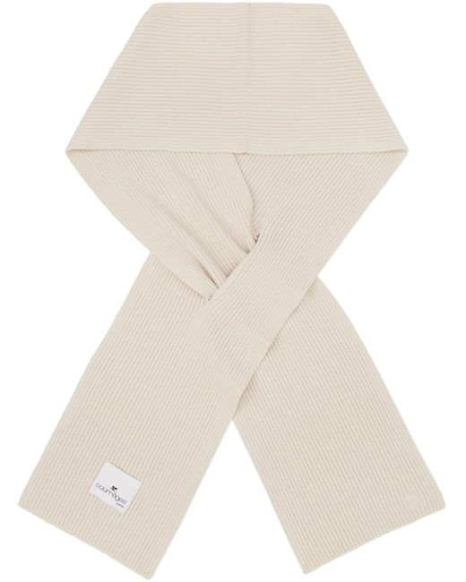 Courreges Off-white Ac Knit Scarf