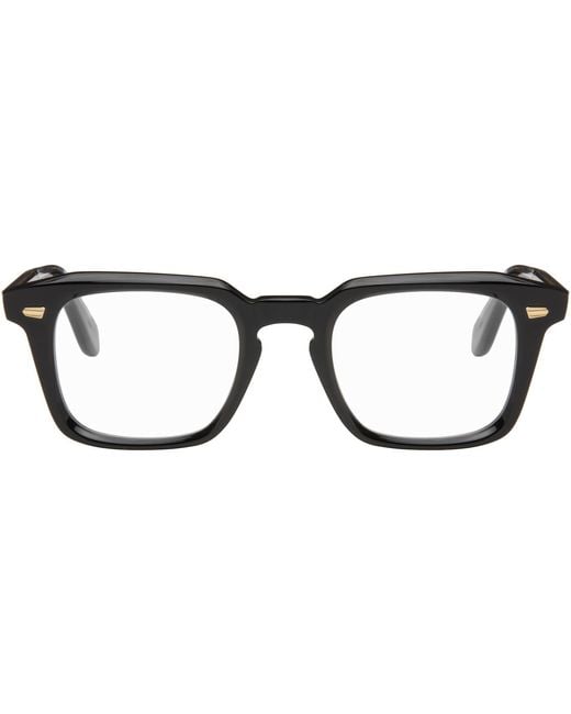 Cutler & Gross Black 1416 Square Optical Glasses for men