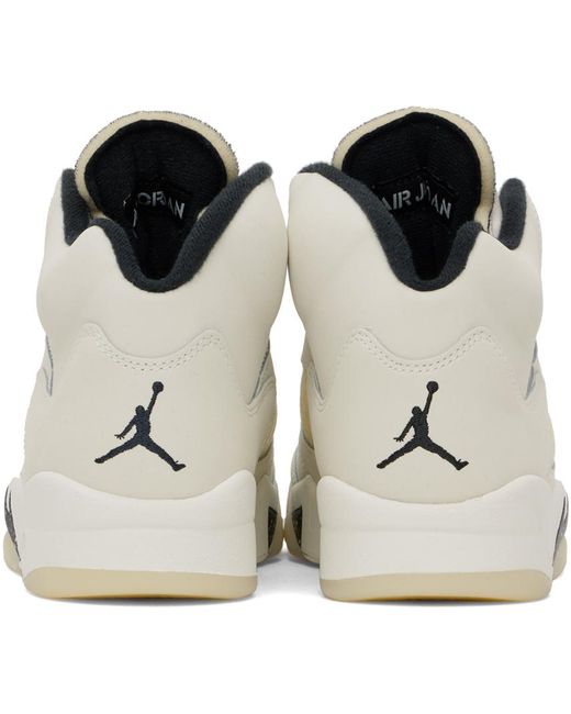 Nike Black Off- Air Jordan 5 Retro Sneakers for men