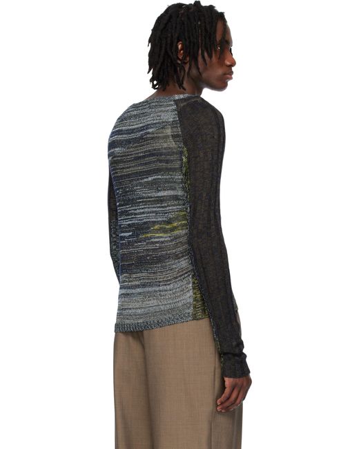 メンズ Eckhaus Latta マルチカラー Symphony セーター Black