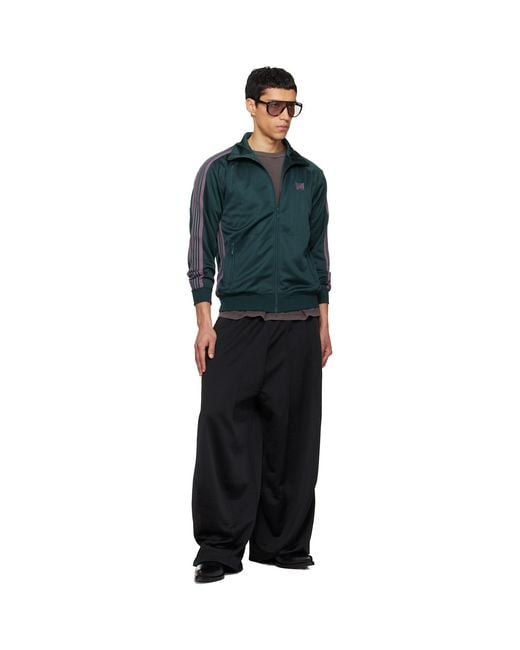 Needles Blue Poly Smooth Track Jacket for men