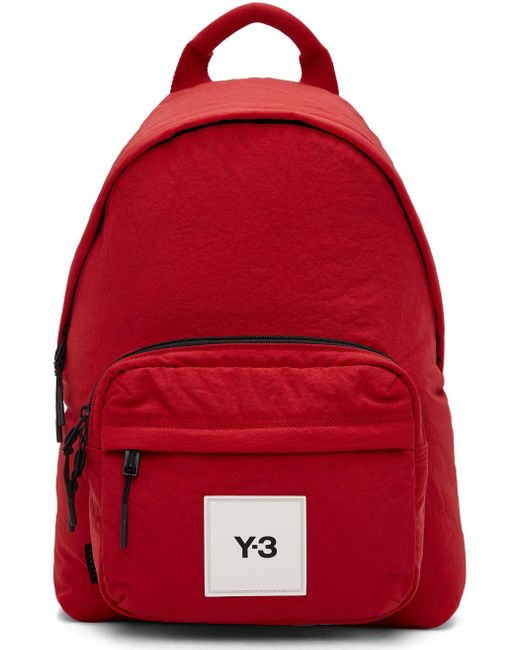mens red backpack