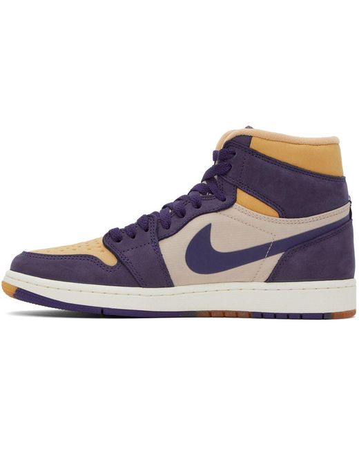 Purple and shop yellow jordan 1