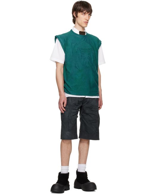YAKU Green Fossil Tank Top for men
