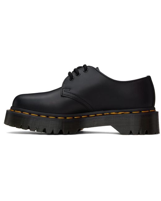 Chaussures oxford 1461 noires en cuir poli à semelle bex Dr. Martens en coloris Black