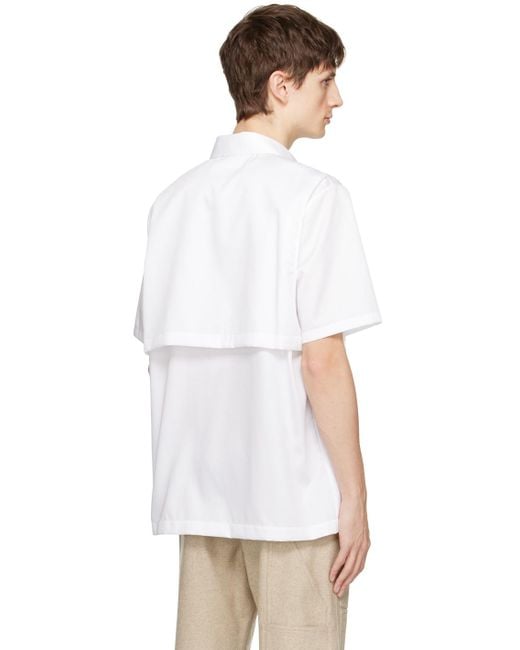 Helmut Lang White Utility Shirt for men
