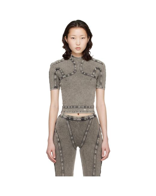 KNWLS Black Scuba Top
