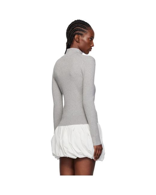 J.W. Anderson Black Fitted Zip Up Sweater