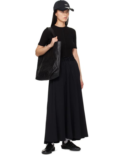 Y-3 Black Fitted Short Sleeve T-Shirt