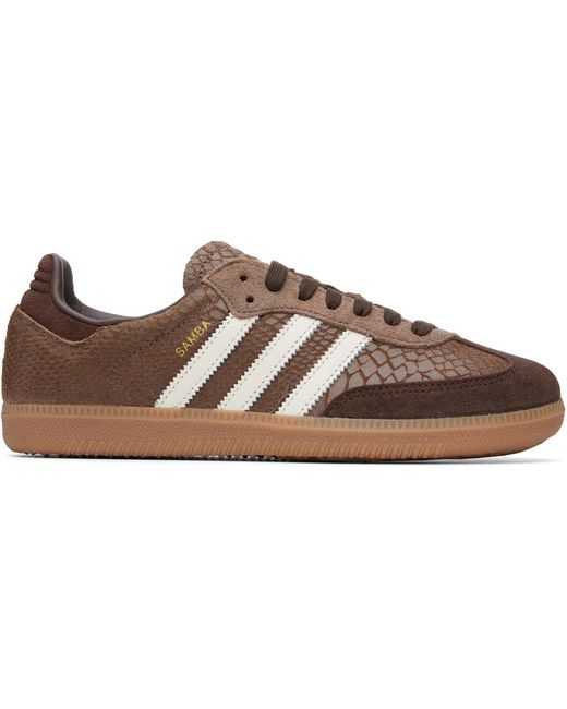 Adidas Originals Brown Samba Og Sneakers