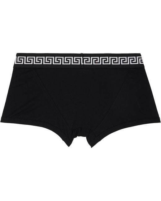 Versace Black Three-Pack Cotton-Jersey Boxer Briefs for men