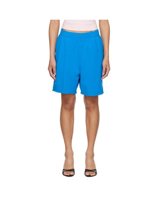Skims Blue French Terry Long Shorts