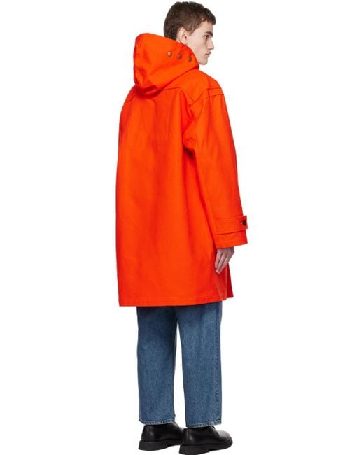 A.P.C. Orange Jw Anderson Edition Colin Coat for men