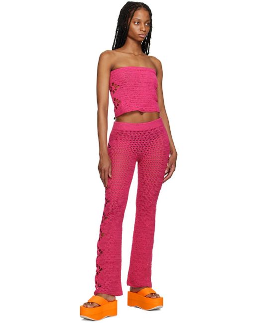 TACH Red Nitocris Lounge Pants
