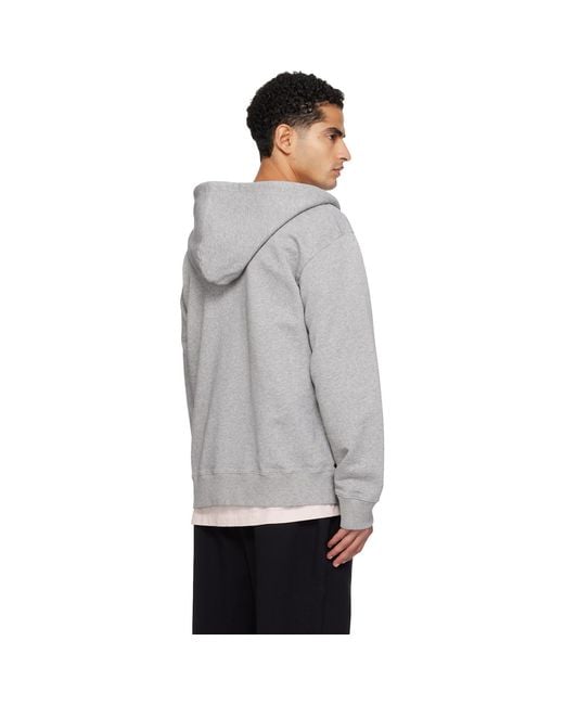 MM6 by Maison Margiela Gray Label Patch Hoodie for men