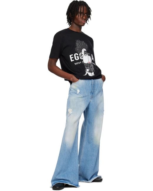 Egonlab Blue Ssense Exclusive Baggy Jeans for men
