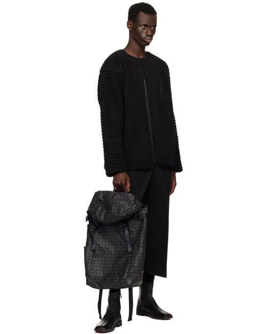 Issey Miyake Black Gunmetal Hiker Backpack for men
