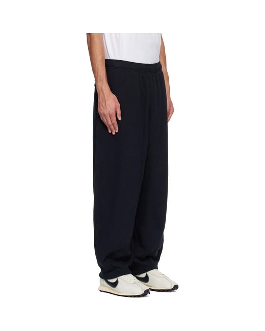 Nike Black Club Oversized Cuffed Fleece Sweatpants for men