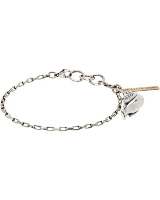 Dries Van Noten White Charm Bracelet for men