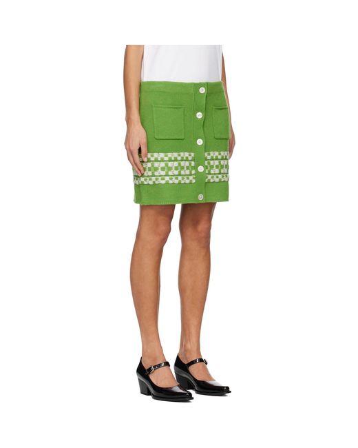 B.B. Wallace Green Miller Miniskirt