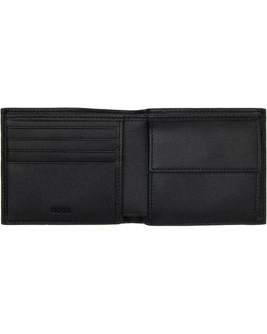 Boss Black Saffiano Leather Wallet for men