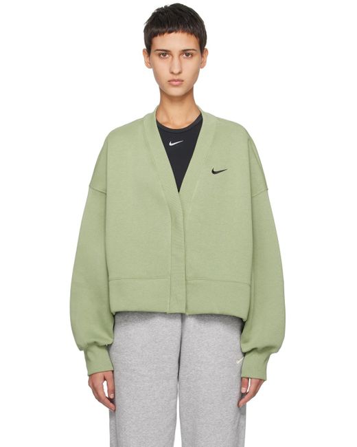 Nike Green Over-oversized Cardigan