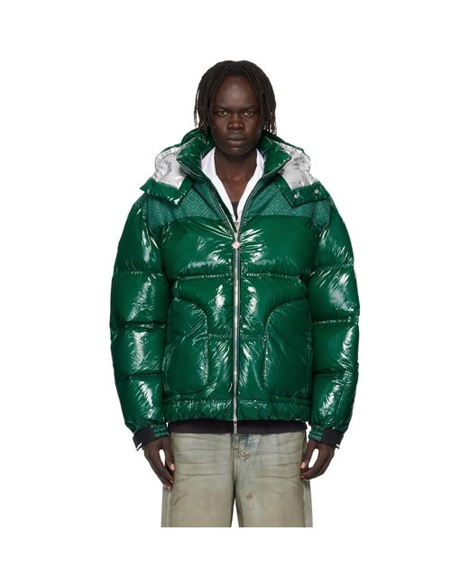 Casablanca Green Nylon Down Jacket for men