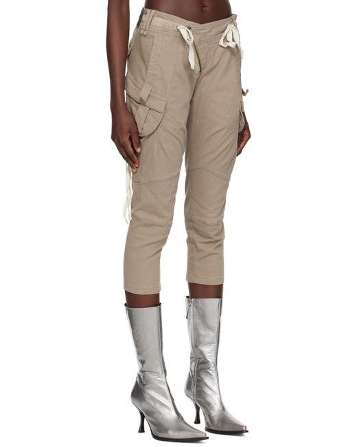 OTTOLINGER Black Taupe Cropped Trousers