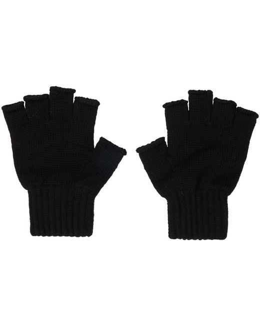 Isabel Marant Black Blaise Fingerless Gloves for men