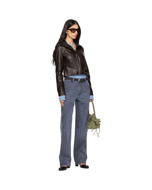 6397 Blue Long Painter Jeans