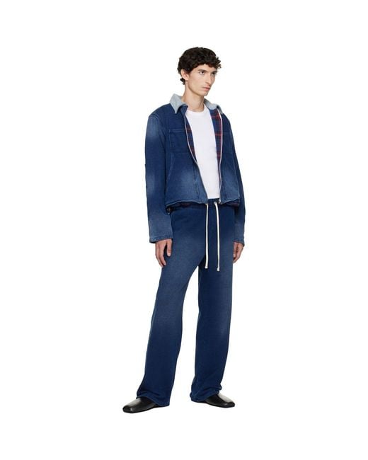 Les Tien Blue Heavyweight Utility Jacket for men