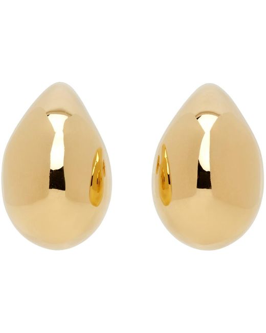 Bottega Veneta Black Gold Small Drop Earrings