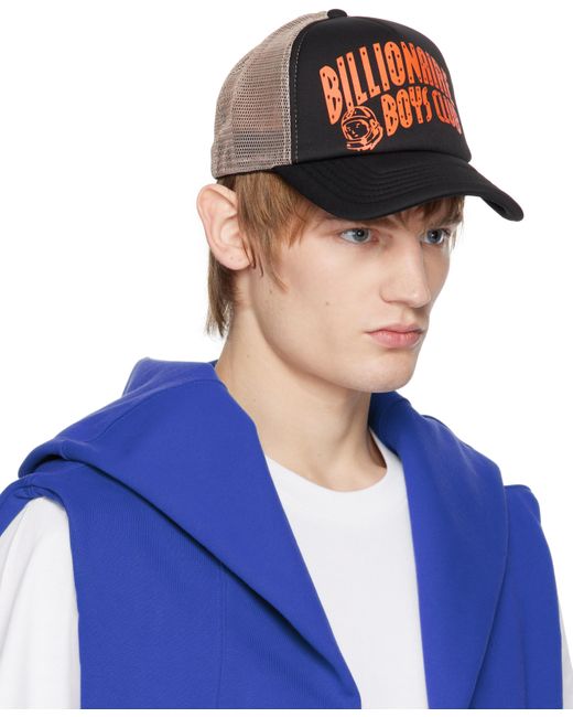 BBCICECREAM Blue Arch Logo Trucker Cap for men