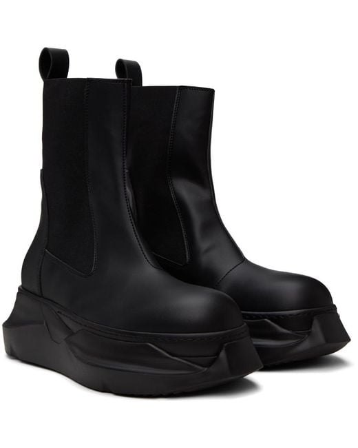 Rick Owens Black Beatle Abstract Boots for men