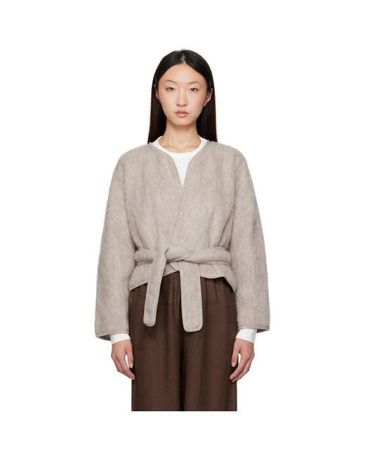 Baserange Natural Taupe Capas Jacket